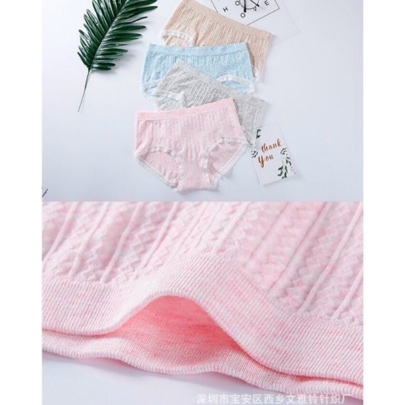 [Mã WASTDEP giảm 5K đơn bất kì] Quần lót nữ cotton viền ren siêu mềm êm | BigBuy360 - bigbuy360.vn