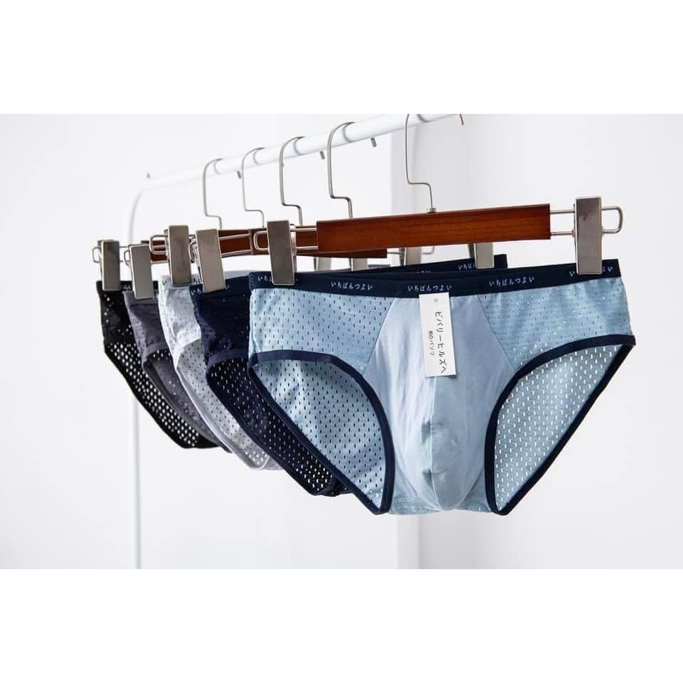 Hộp 5 sịp nam chất thoáng mát cực thích form ôm cạp chữ