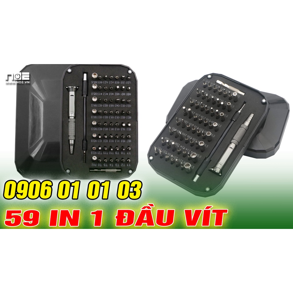 Bộ tua vít đa năng tua vit 59 trong 1 dụng cụ sửa điện thoại laptop đồ điện tử có nam châm