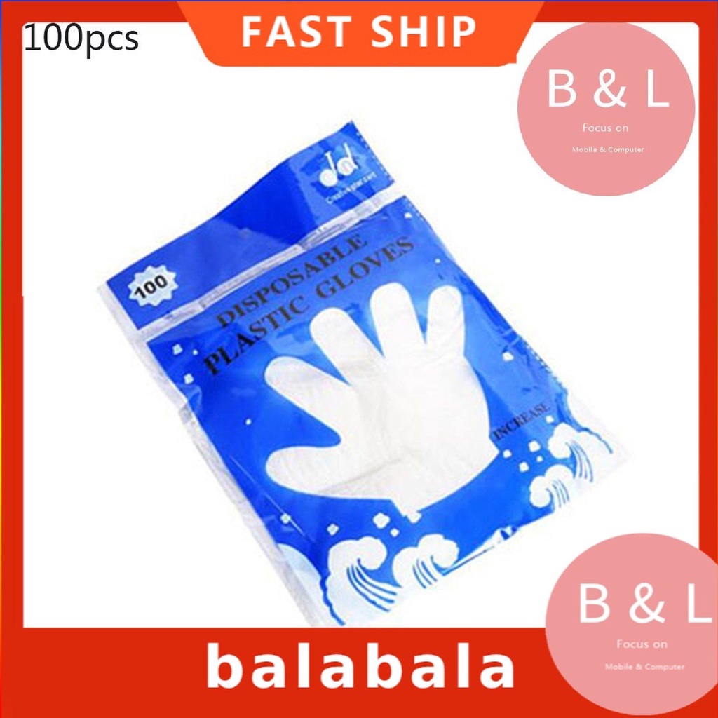 Set 100 găng tay Vinyl dùng một lần chắc chắn siêu thoải mái