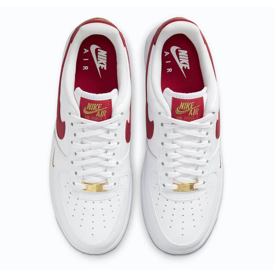 GIÀY NIKE AIR FORCE 1 ESSENTIAL LOW WHITE GYM RED