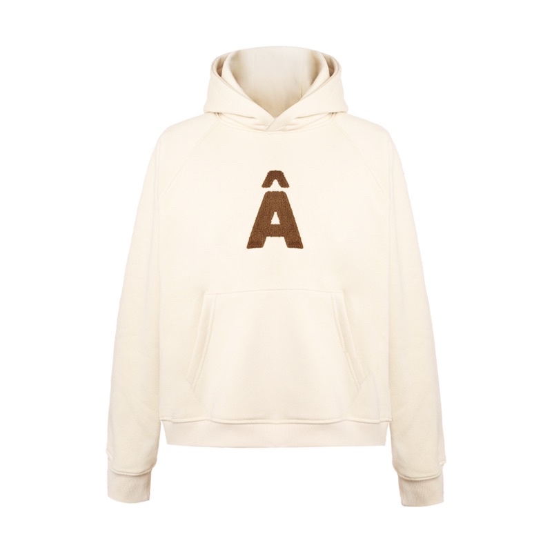 AA TELEX LOGO HOODIE // CANNOLI CREAM