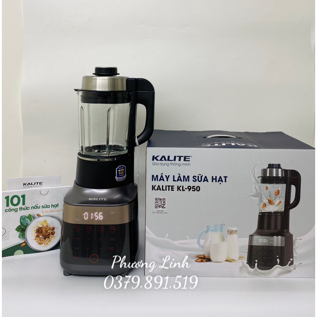 Máy làm sữa hạt Kalite Pro KL950 (Tặng combo 3 quà) - Hàng Chính Hãng - Bảo hành 24 tháng