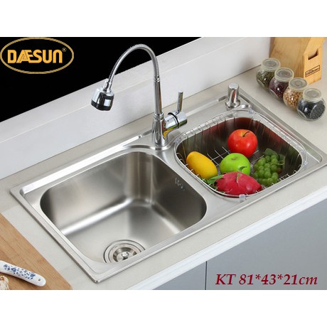 CHẬU RỬA INOX CAO CẤP DAESUN DS 763