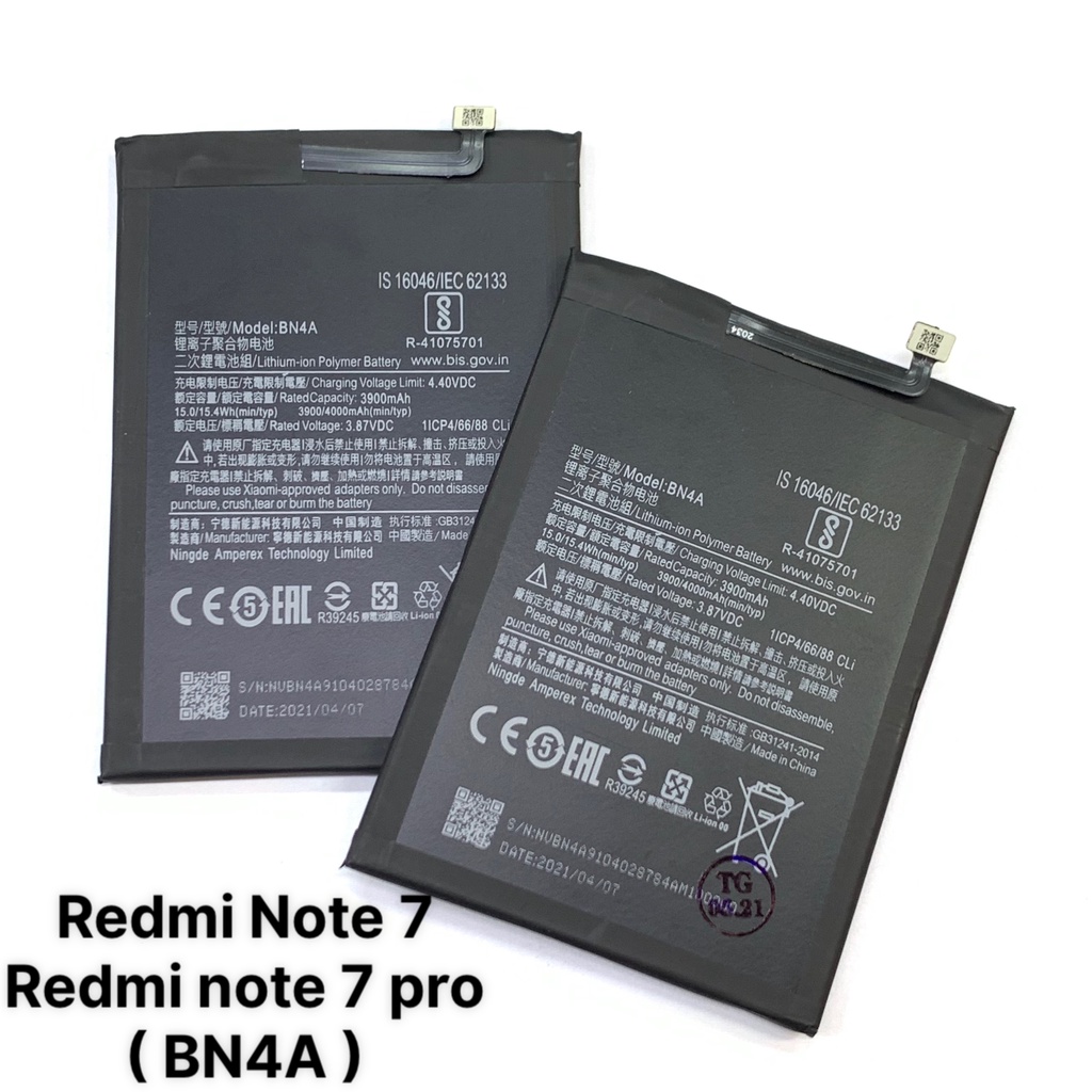 Pin Xiaomi BN4A / Redmi Note 7 / Redmi Note 7 Pro / Redmi Note7 / Redmi Note 7Pro 3900mAh - Bảo hành 3 tháng