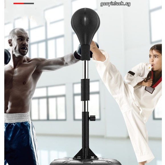 Bóng đấm phản xạ boxing mma 2 dây Wubotiyu chính hãng, dụng cụ hỗ trợ tập phản xạ boxing chuyên nghiệp