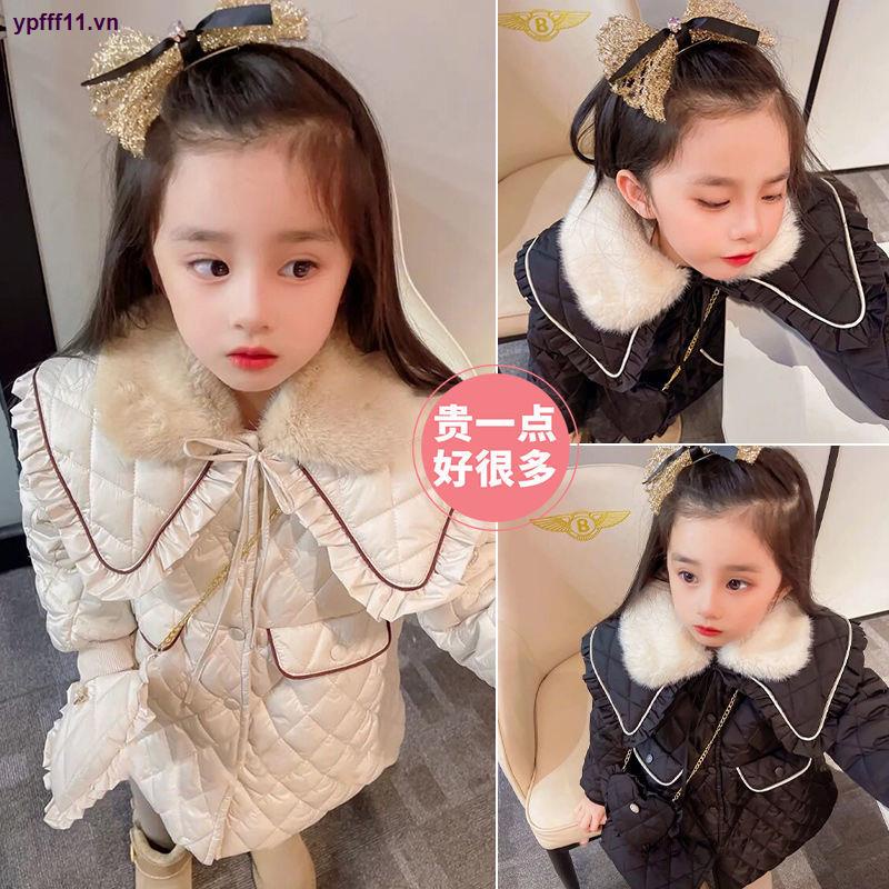 Áo Khoác cotton Dày Phong Cách Hàn Quốc Mới Dành Cho Bé Gái Vào Năm 2021