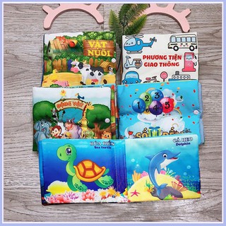 Đồ chơi Tập sách vải song ngữ Royal nhiều chủ đề cho bé yêu