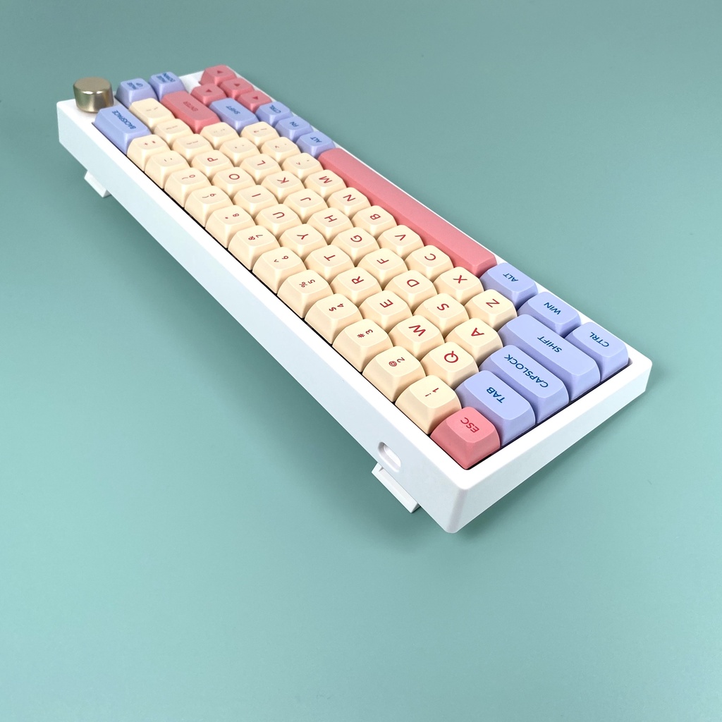 132 Phím Marshmallow Keycap XDA Hồ sơ Màu hồng dễ thương Nút bàn phím máy tính
