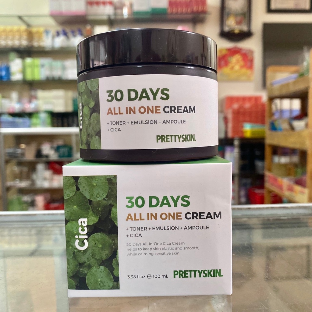 Kem Dưỡng Da Ngăn Ngừa Lão Hóa, Dưỡng Trắng Và Làm Đều Màu Da PrettySkin - Pretty Skin 30 Days All In One Cream 100ml