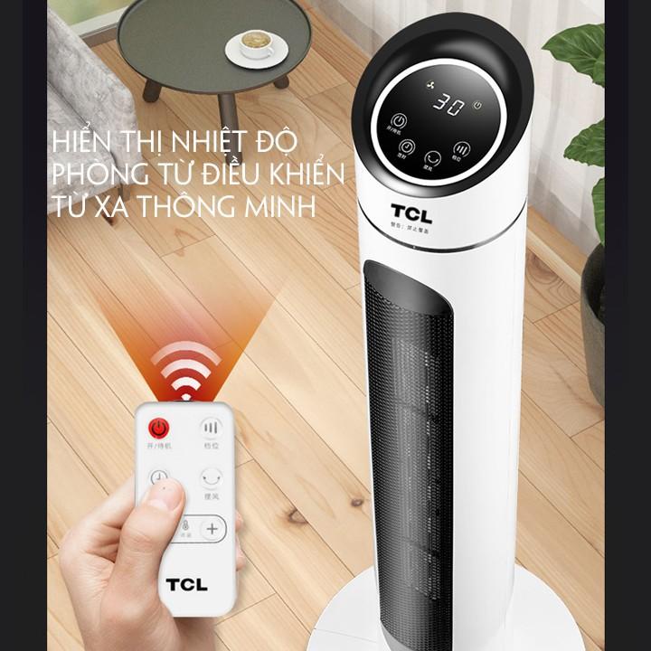 Quạt sưởi TCL cao cấp có bảng hiển thị nhiệt độ - quạt TCL chức năng sưởi ấm góc rộng có điều khiển từ xa