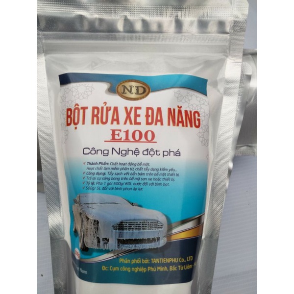 Bột rửa xe đa năng E100 gói 500g