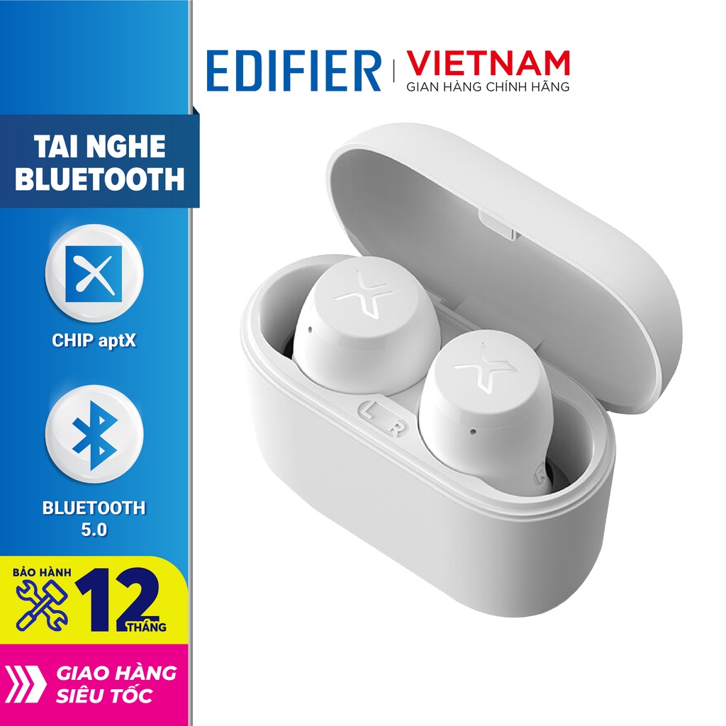 Tai nghe Bluetooth 5.0 EDIFIER X3 Âm thanh Stereo - Chống nước IP55 - Thích hợp học tập và làm việc trực tuyến (online)