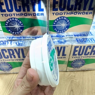 Bột trắng răng Eucryl Freshmint Flavour Toothpowder (50g) / Bột đánh răng bạc hà (hàng Anh)