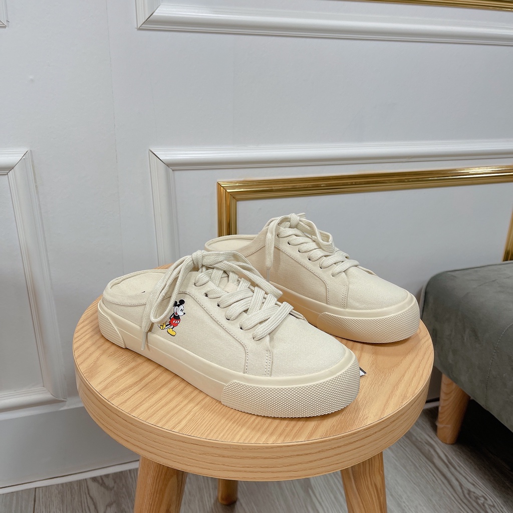 Giày Sục zara mickey xuất dư fullbox tag mác