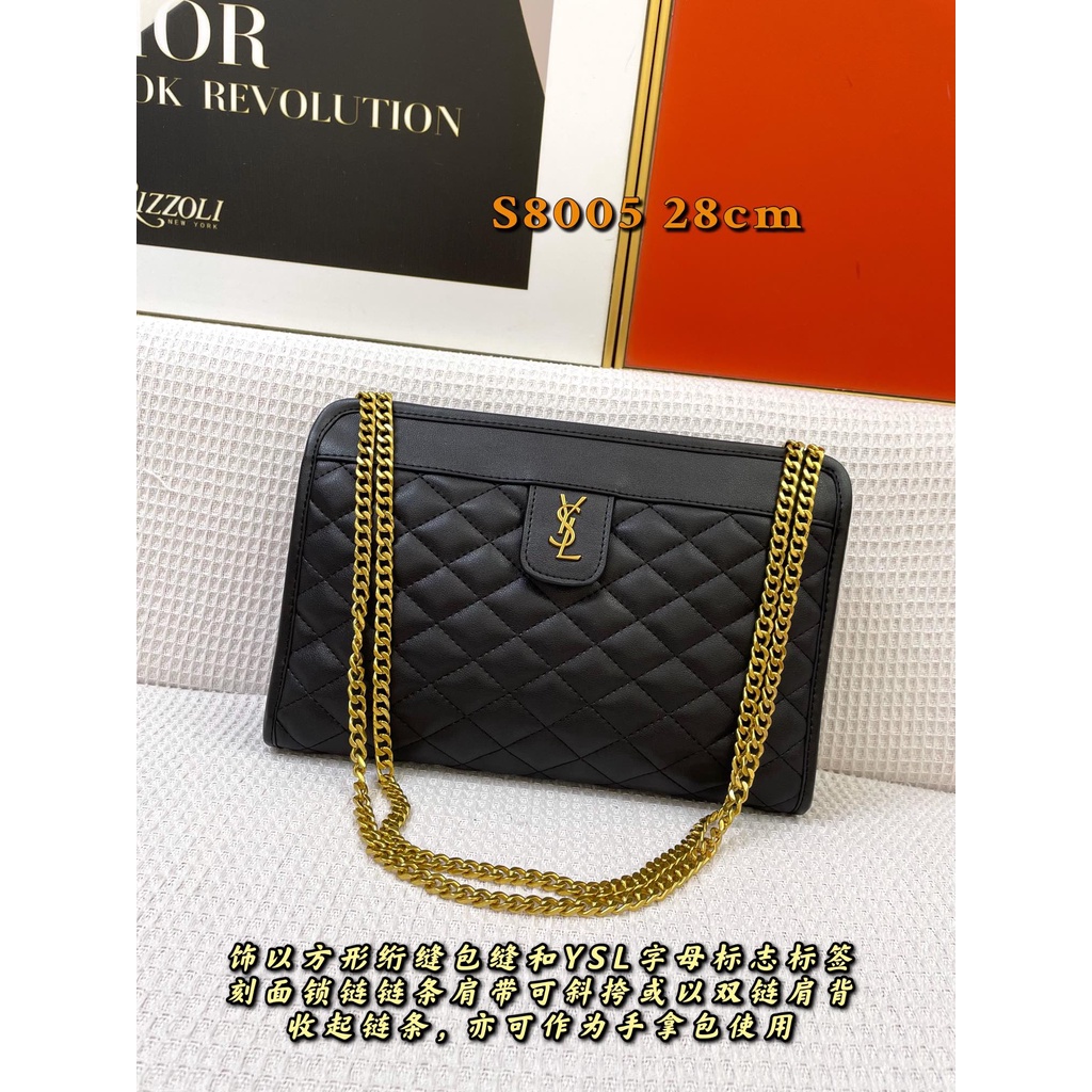 Túi đeo vai nữ da thật thời trang cao cấp Yves Saint Laurent YSL thiết kế sang trọng, thanh lịch