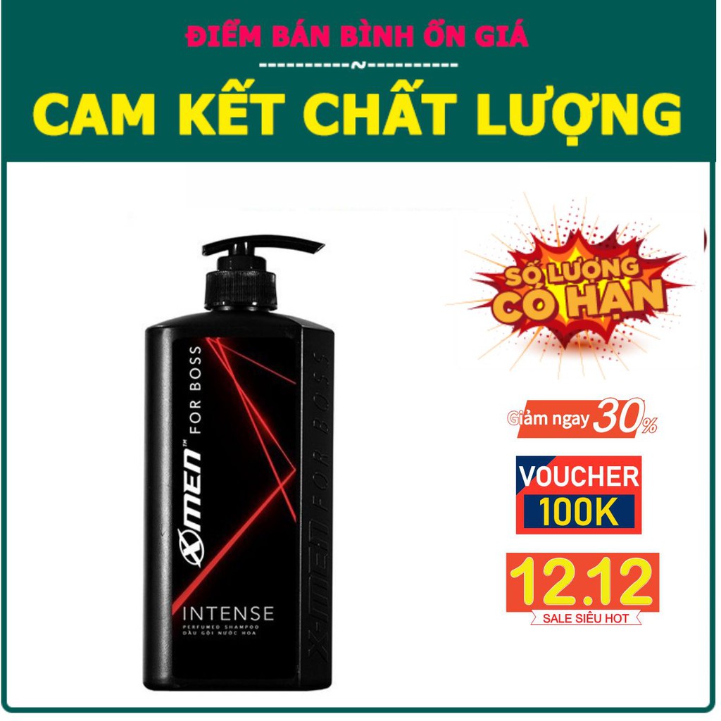 Dầu Gội Xmen for Boss Hương Trầm Nội Lực Intense 850g