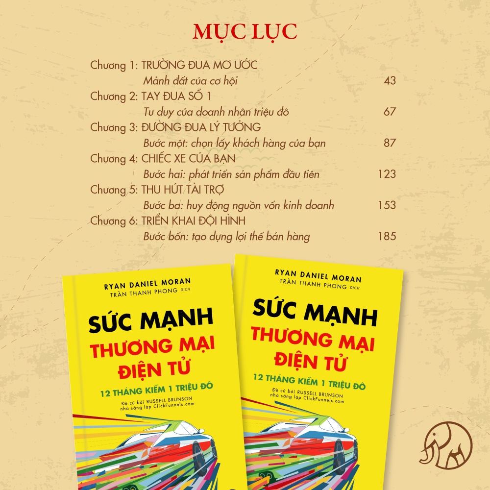 Sách - Sức Mạnh Thương Mại Điện Tử - 12 Tháng Kiếm 1 Triệu Đô Bằng Kinh Doanh Online - Bộ Sách Trên Lưng Khổng Tượng