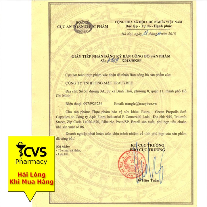 VIÊN UỐNG KEO ONG XANH PROPOLIS TRACYBEE – Giảm Viêm Họng (Lọ 30 viên)