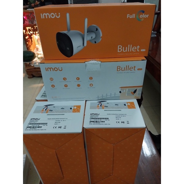 Camera Bullet 2E IP full HD Wifi IPC-F22FP (Có màu ban đêm) f22fp f22fp-d(Camera IP IPC-F22FP-IMOU lắp ngoài trời)