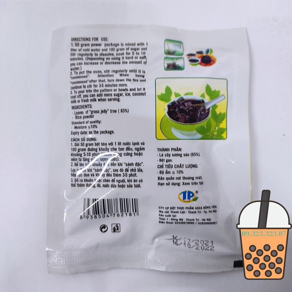 Bột sương sáo đen Grass Jelly 50g