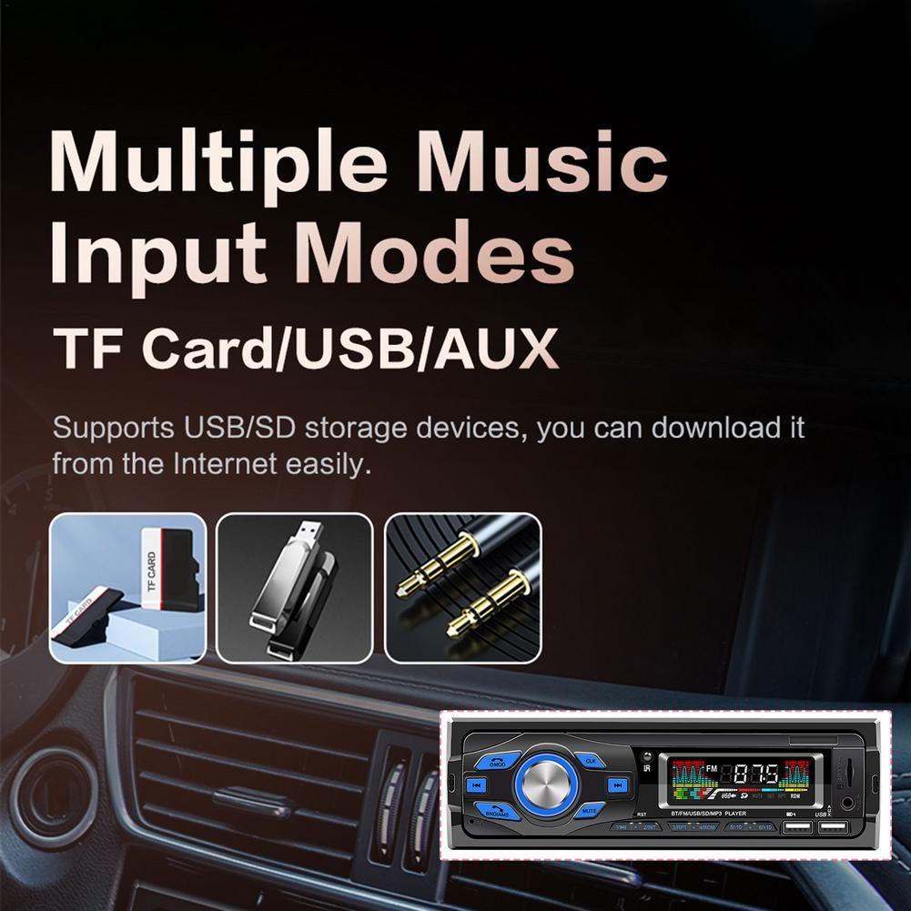 Đầu MP3 Player FM / USB / AUX Âm Thanh Nổi Tích Hợp Bảng Điều Khiển Dành Cho Ô Tô
