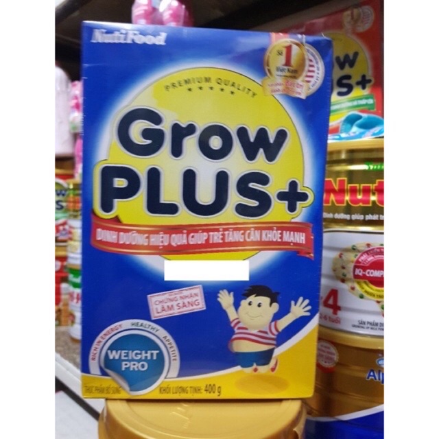 Sữa bột Growplus xanh tăng cân hộp 400g