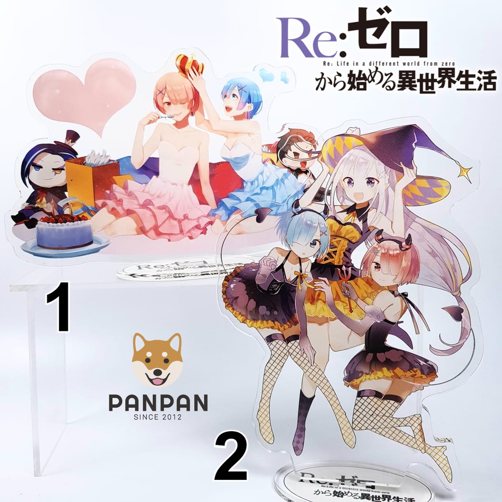 Mô Hình Standee acrylic anime hình Re:Zero 2.