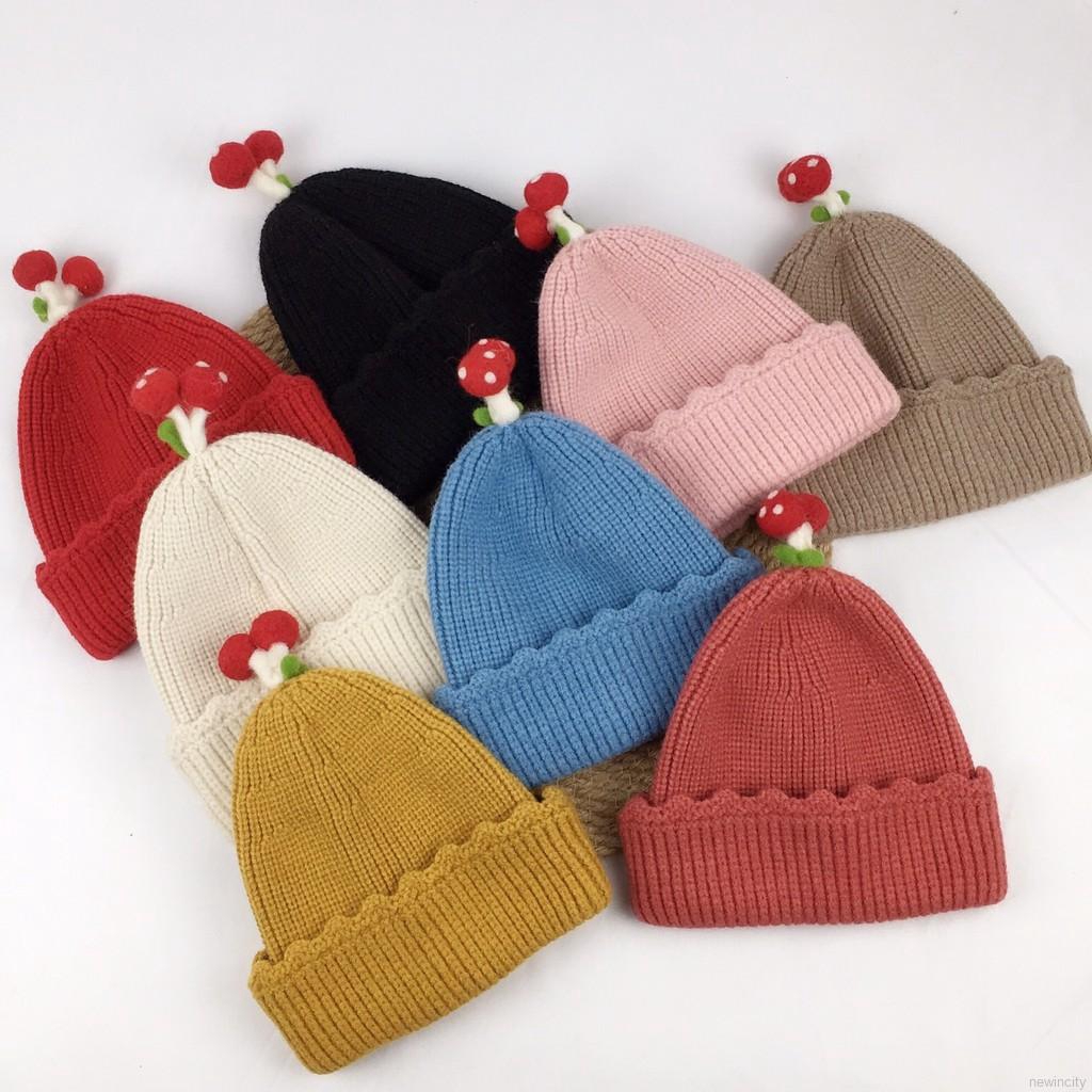 Nón len ấm áp xinh xắn dành cho bé
