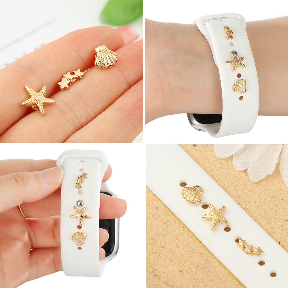 Dây Đeo Đồng Hồ Bằng Silicone Đính Đinh Tán Độc Đáo Thời Trang