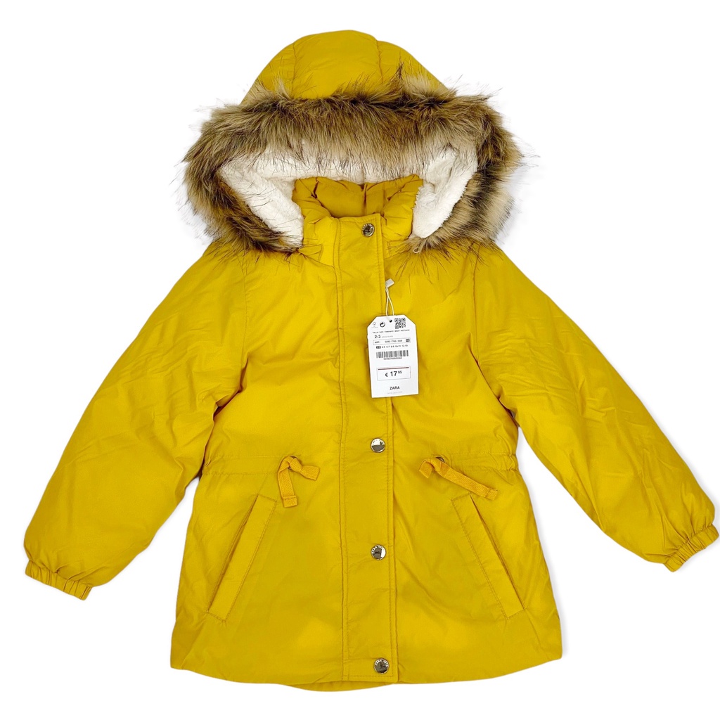 Áo phao bé gái litibaby mũ lông PZ01 size 12/18 - 4/5 Chính hãng, đổi trả 10 ngày không ưng