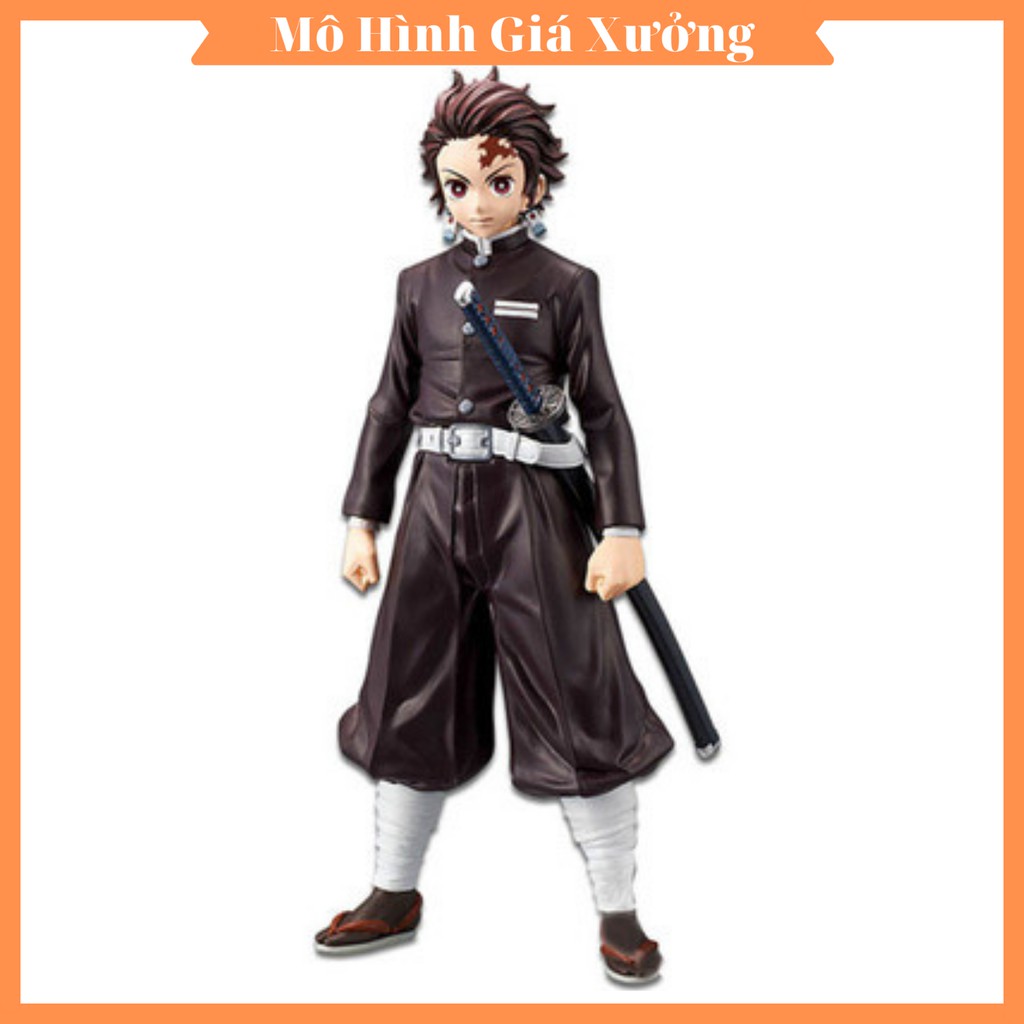 Mô hình Kimetsu No Yaiba figure Demon Slayer Kamado Tanjirou Áo Đen cao 15 cm - figure thanh gươm diệt quỷ