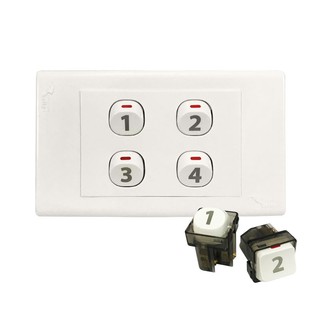Hạt công tắc sino, lioa đánh số chống quên cho người giá và trẻ nhỏ 10A HME18