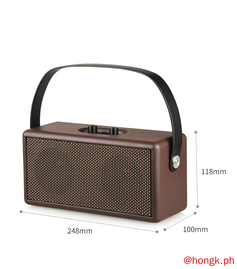 Loa Bluetooth D30 HIFI Công Suất Cao Vỏ Màu Gỗ Phong Cách Retro Chất Lượng Cao