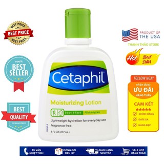 [Chính Hãng Mỹ] Sữa dưỡng ẩm Cetaphil Moisturizing Lotion cho Body & Face 237ml