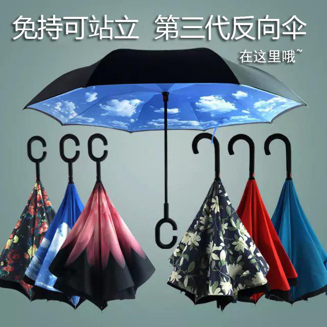 Ô dù gấp ngược 3D thông minh