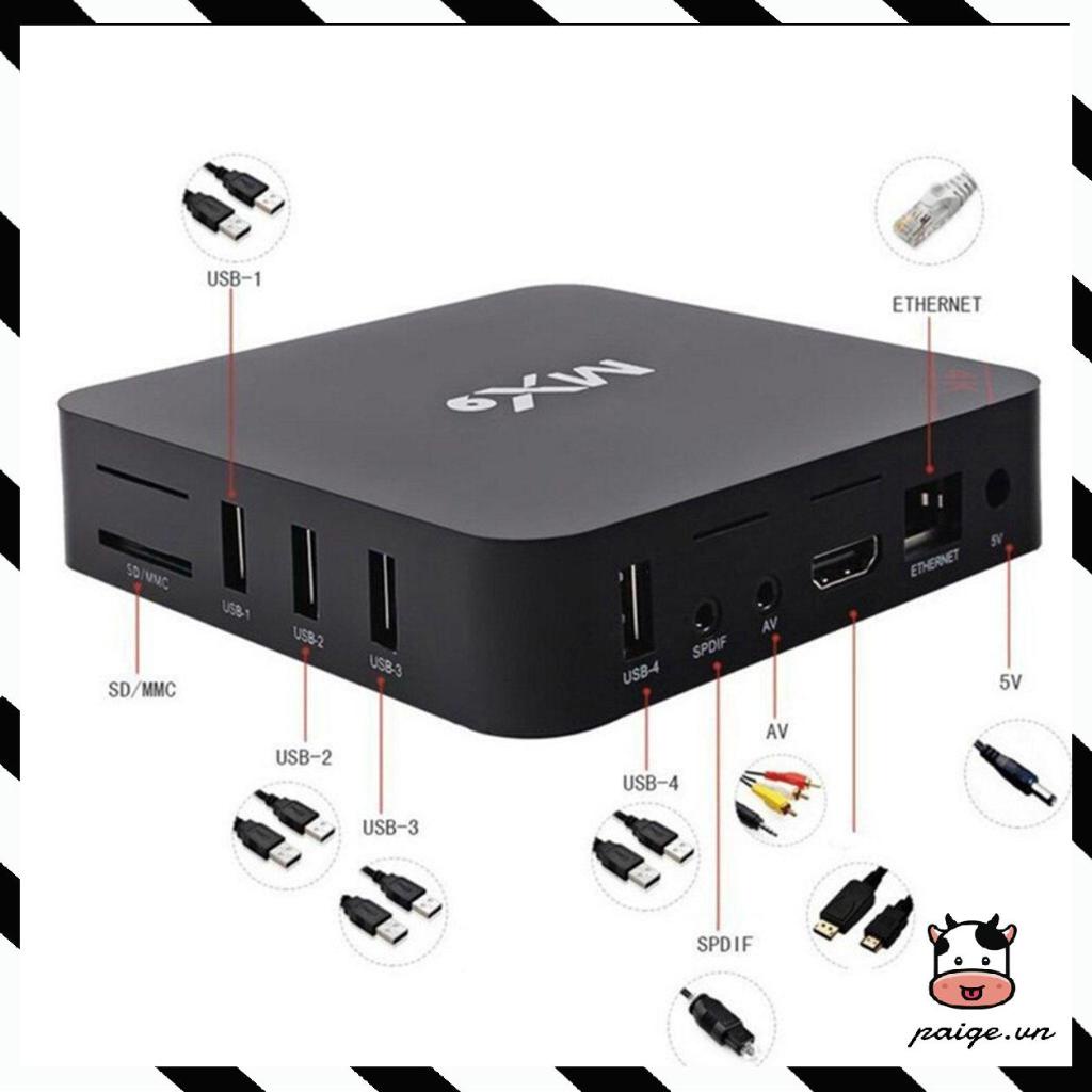 Đầu Mx9 5g 4k Tv Box Độ Phân Giải Cao 1.2ghz