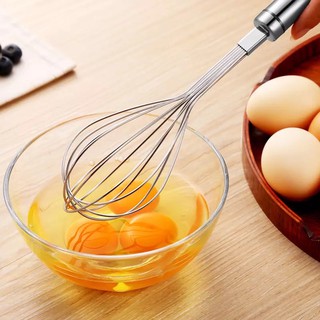 Phới lồng đánh trứng inox cứng 25cm