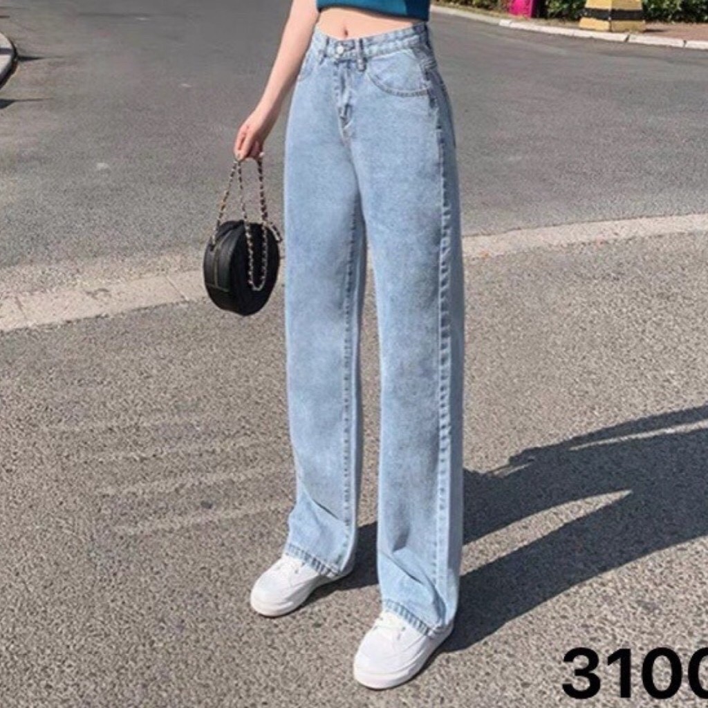 QUẦN BÒ NỮ ỐNG RỘNG MÀU XÁM UNISEX | BigBuy360 - bigbuy360.vn