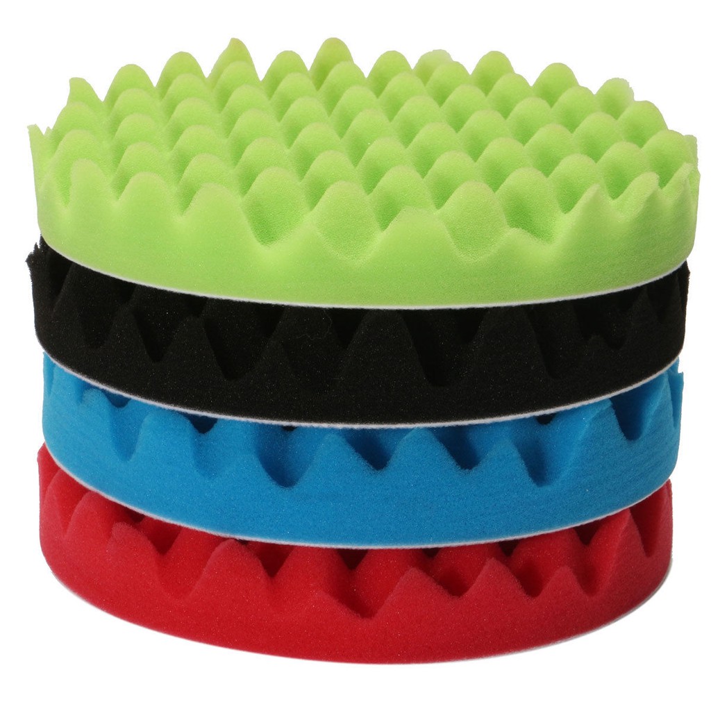 Bộ 4 Miếng Xốp Đánh Bóng Xe Hơi Kích Thước 3 / 4 / 5 / 6 / 7 "Inch