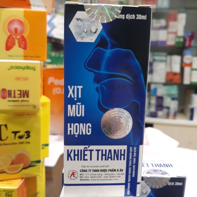 [Chính hãng] Dung dịch Xịt mũi - họng Khiết Thanh chai 30ml