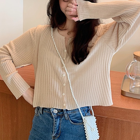 SUXI Áo Khoác Cardigan Dệt Kim Dáng Rộng Chống Nắng Thời Trang Mùa Xuân Mới Cho Nữ