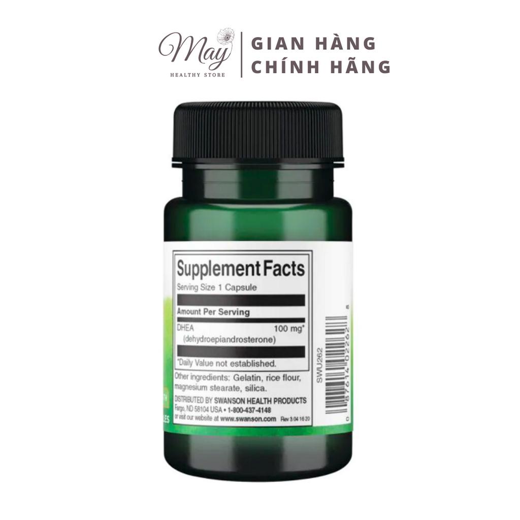 Viên Uống Swanson DHEA 100mg Tăng Cường Sức Khỏe Sinh Lý Nam Và Nữ