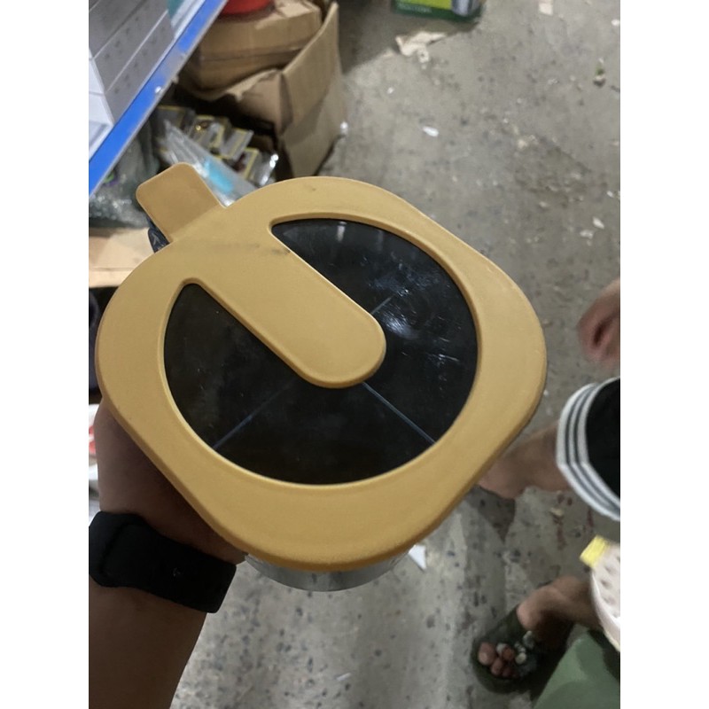 Hộp nhựa đựng gia vị 4 ngăn kèm thìa hàng nội địa Trung cao cấp QHMC