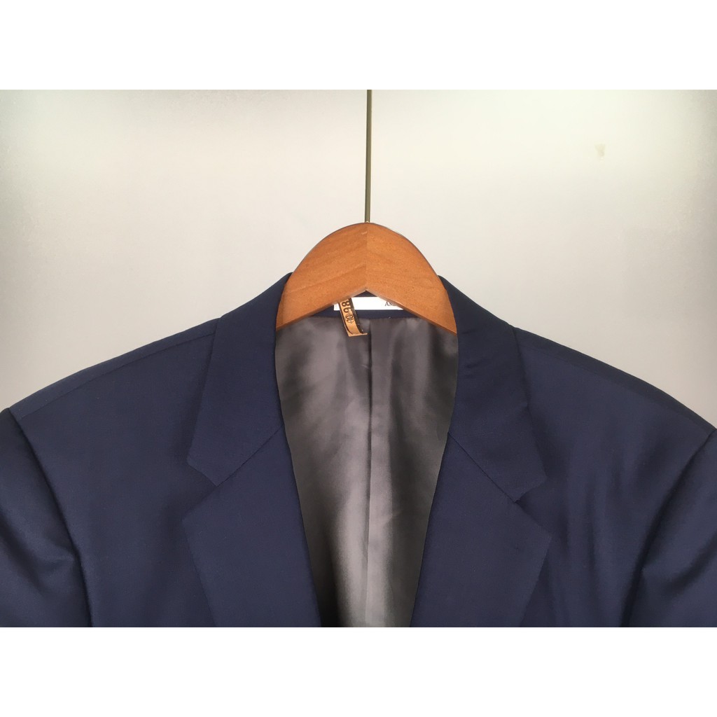 (1M7-1M8 / 70-80KG) Áo blazer 2hand nam XANH DƯƠNG của AND Z Hàng si Hàn Quốc JACBLN147