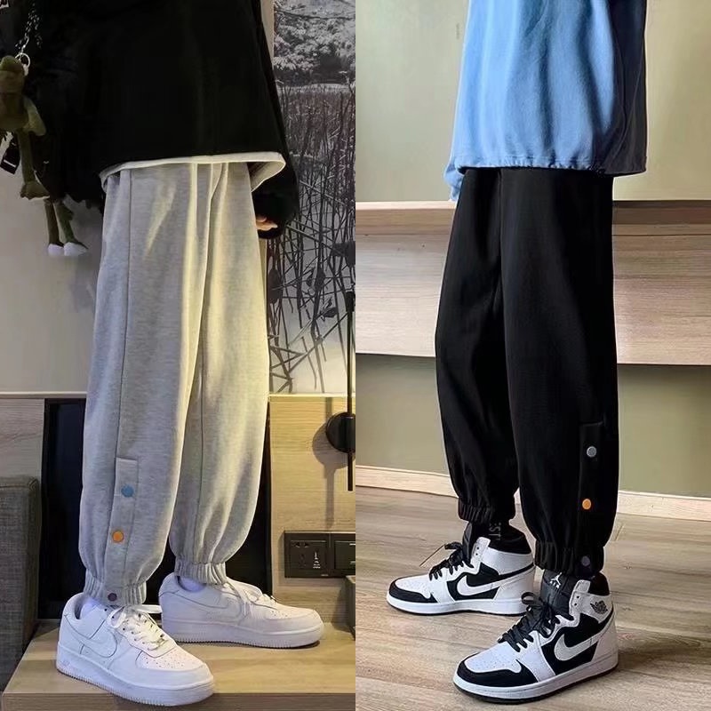 Quần Thể Thao Ống Suông Rộng Thời Trang Hàn Quốc Đơn Giản Dễ Phối Đồ Cho Nam/Size M-5xl