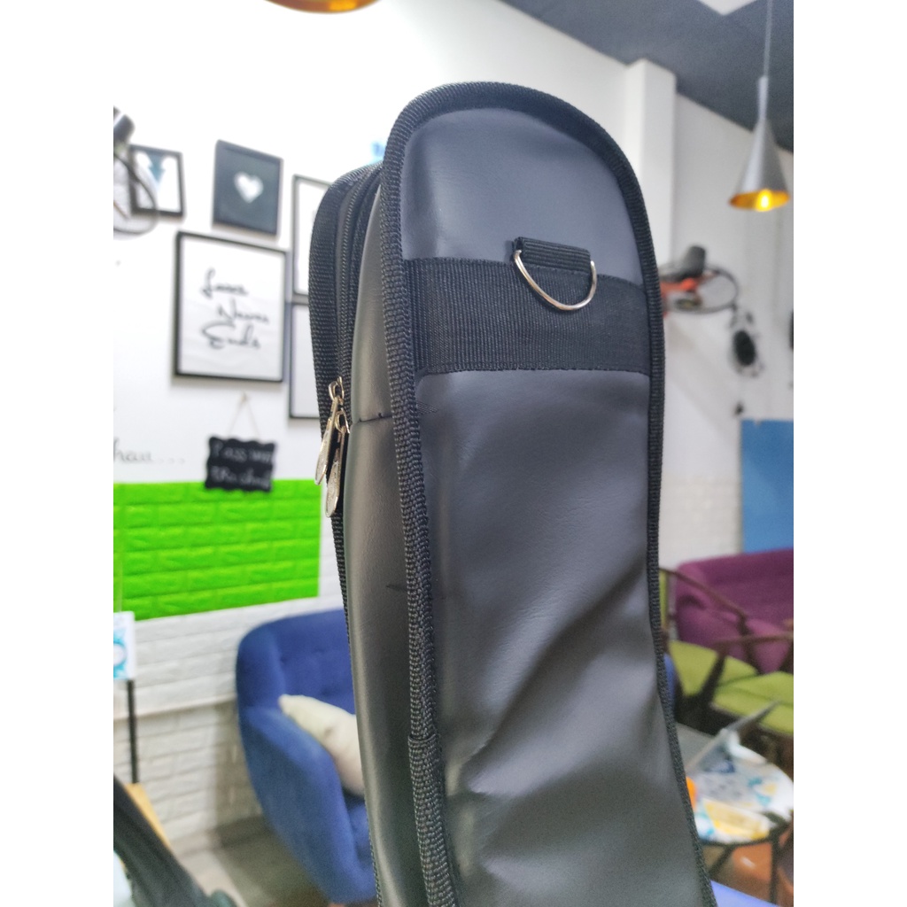 Bao da 3 lớp cho guitar. Bao đàn guitar 3 lớp. Có 2 quai đeo và 1 quai xách