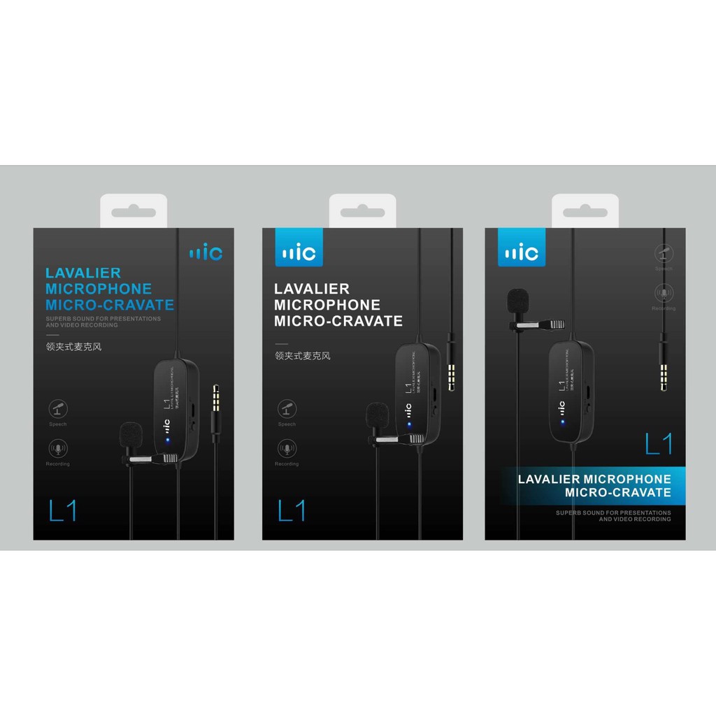 Mic thu âm cài áo Lavalier Microphone Micro-Cravate L1