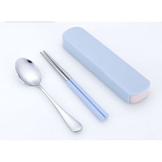 Bộ muỗng đũa lúa mạch có hộp đựng