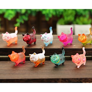 Mô hình set mèo neon 9 con tsum tsum